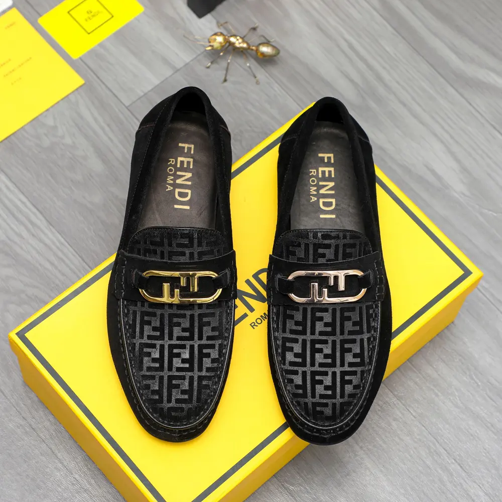 FENDI business formal leather shoes