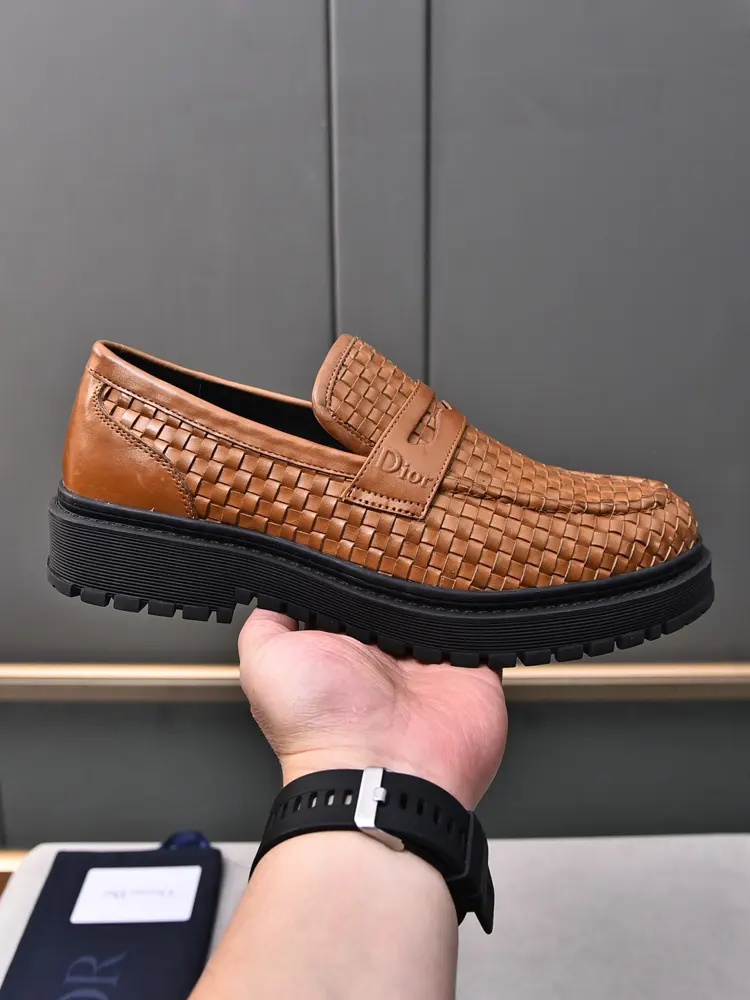 Dior men’s fashion formal business casual leather shoes