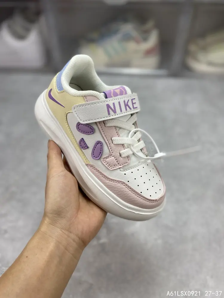 Nike low-top versatile thick-soled height-enhancing casual children’s sports sneakers CI0919