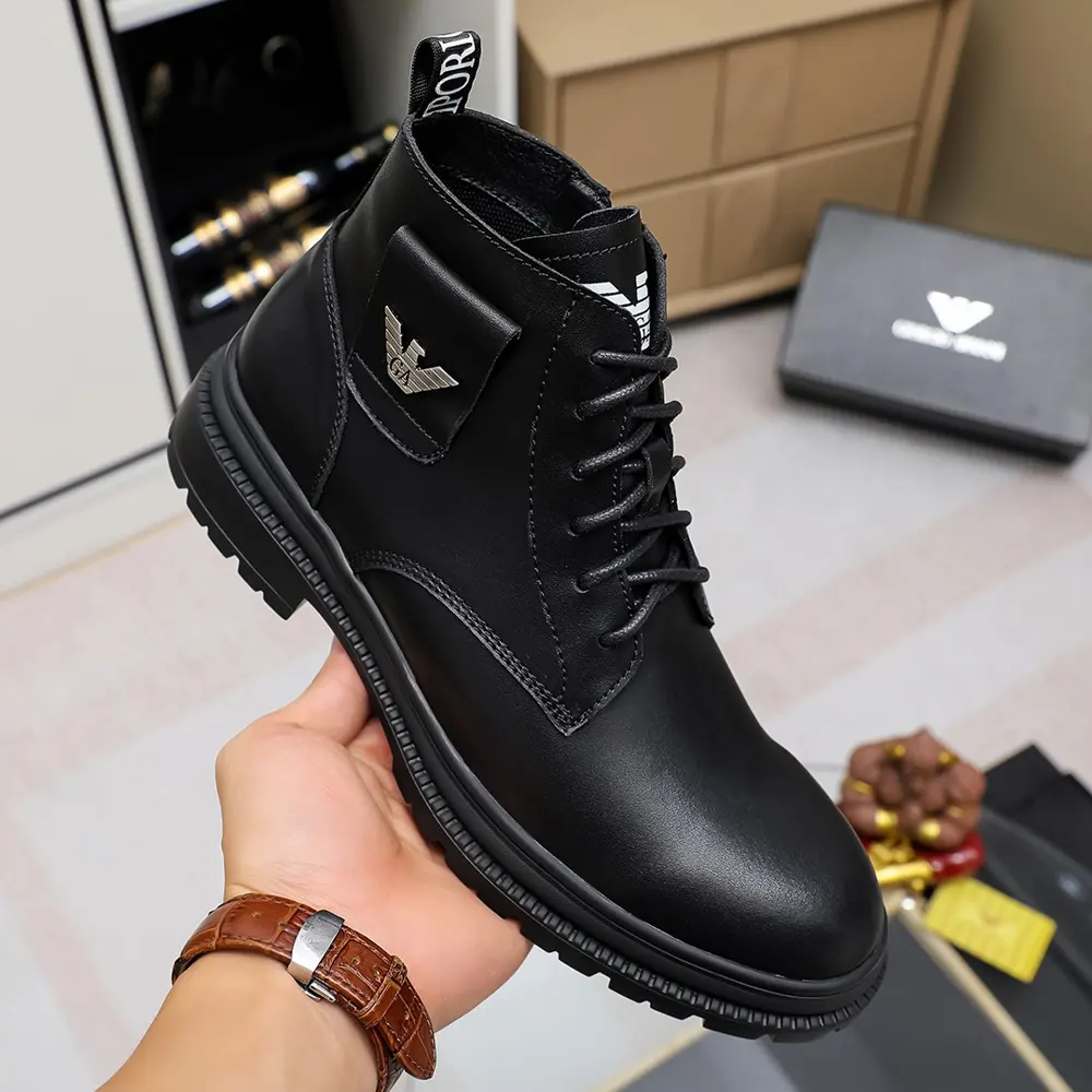 Armani new men’s casual business leather shoes Official website original copy