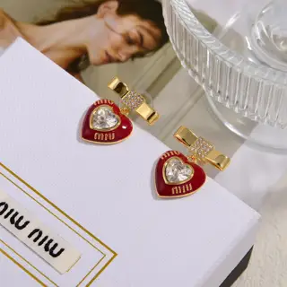 The latest earrings from miumiu at the Paris show