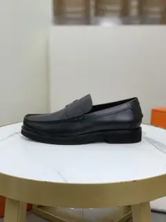 Hermès casual leather shoes original soft calfskin water-dyed cowhide lining original