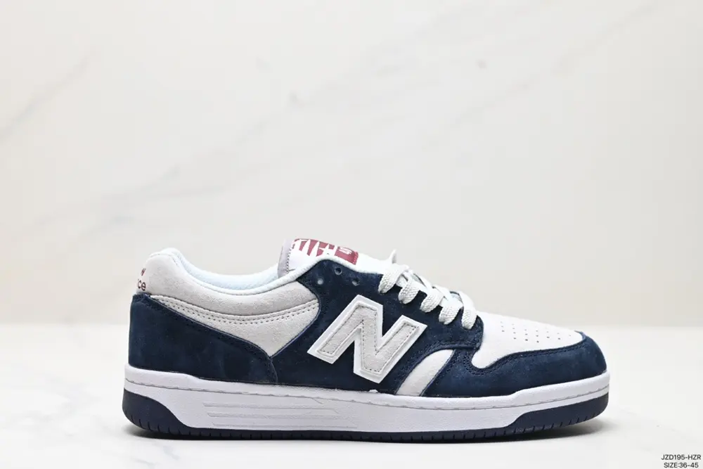 New Balance NB480 series shock-absorbing and wear-resistant low-top lace-up casual sneakers BB480LEO