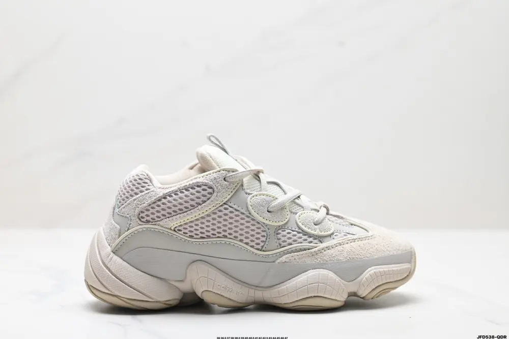 Adidas originals Yeezy 500 Bone White mesh synthetic leather fashionable casual comfortable GX3606