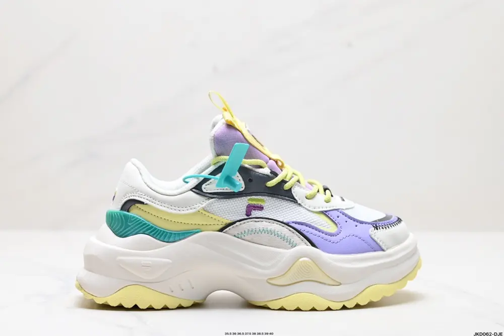 FILA FUSION BIANCO|I Hard Candy II Fabric Synthetic Leather Thick Sole Wear-resistant T12W331301FNS