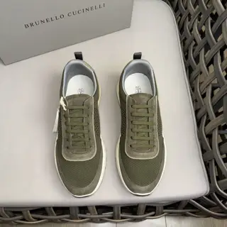 Brunello Cucinelli knitted sneakers | Cotton knitted uppers interpret classic styles in a
