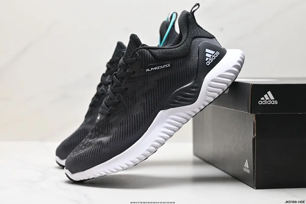 Adidas Alphabounce Alpha High Elastic Continental Shark Gill Pattern Outsole Casual Sports CG4361