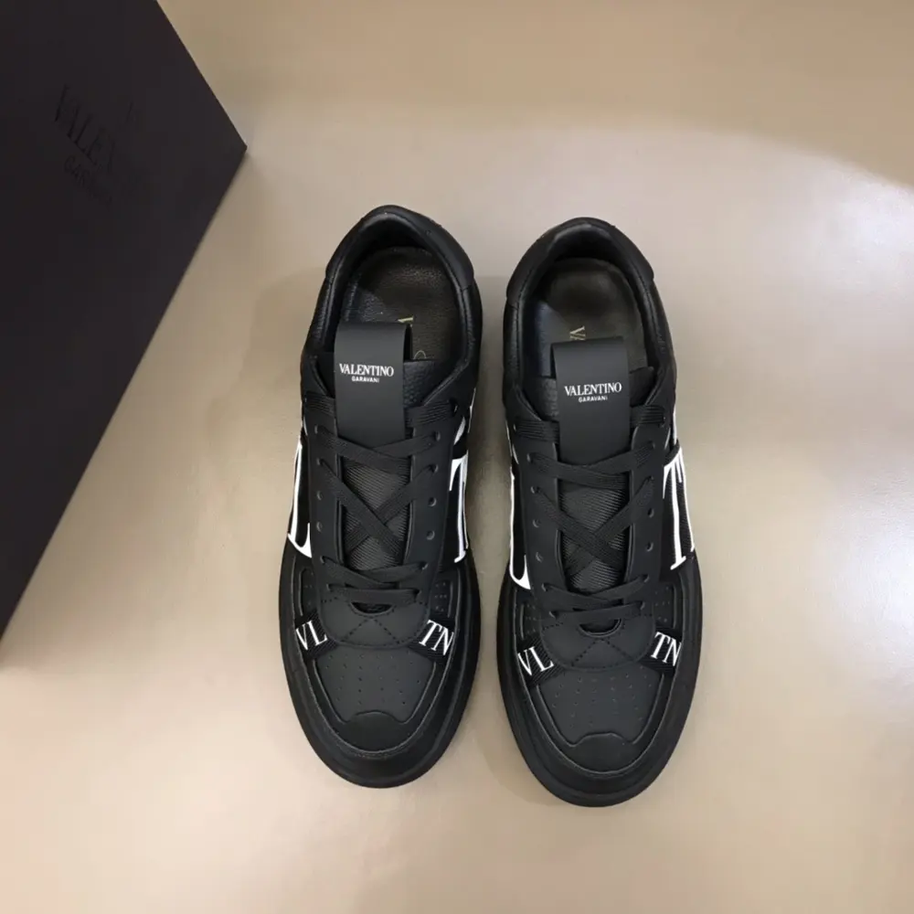 Valentino calfskin lace-up sneakers