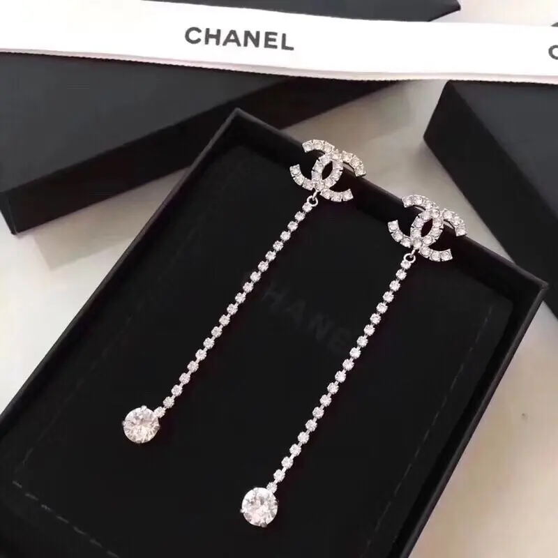 Chanel diamond-encrusted spherical bead earrings