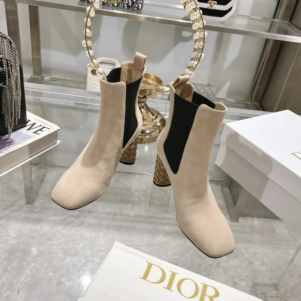 Dior 2024 autumn and winter new Icon series knight women’s boots celebrity style CD letter