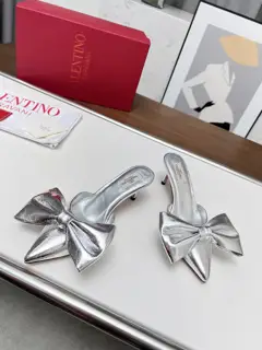 Valentino 2024SS pointed toe mule slippers