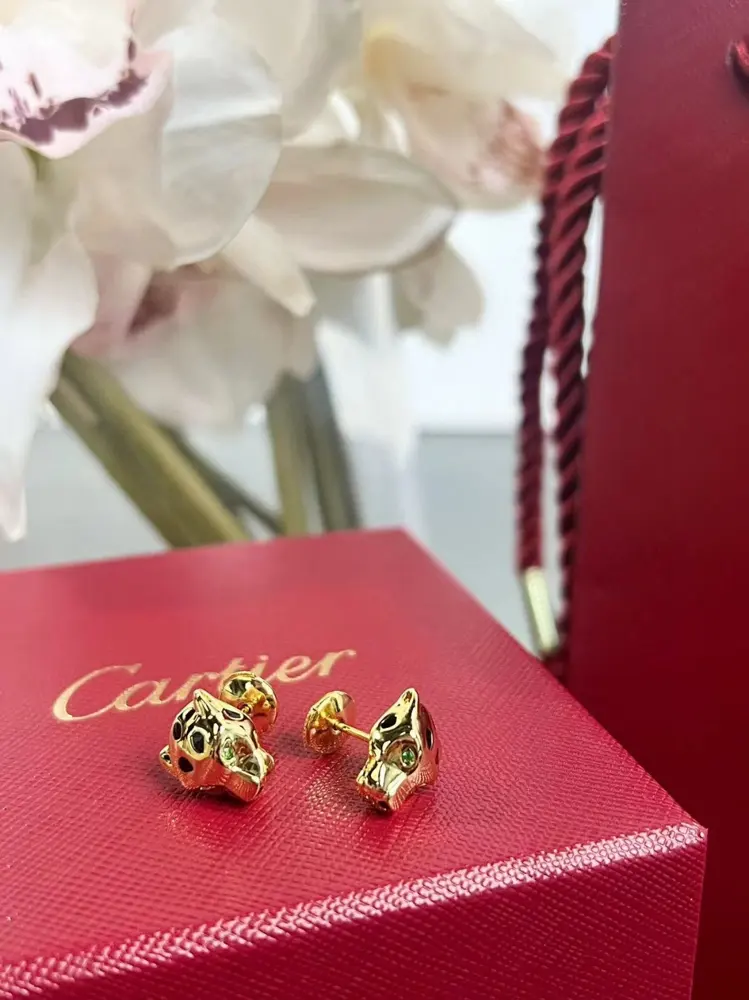 Cartier cheetah earrings