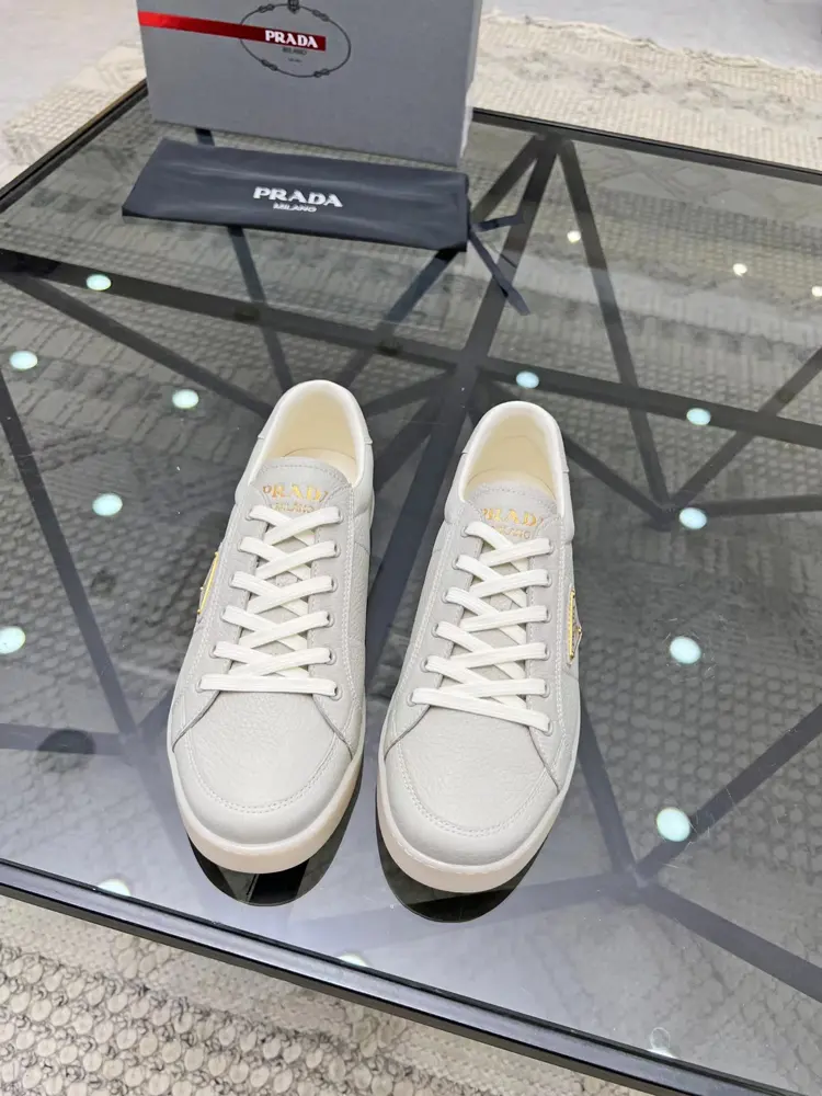 Prada men’s leather sneakers