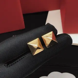 Valentino earrings square triangle