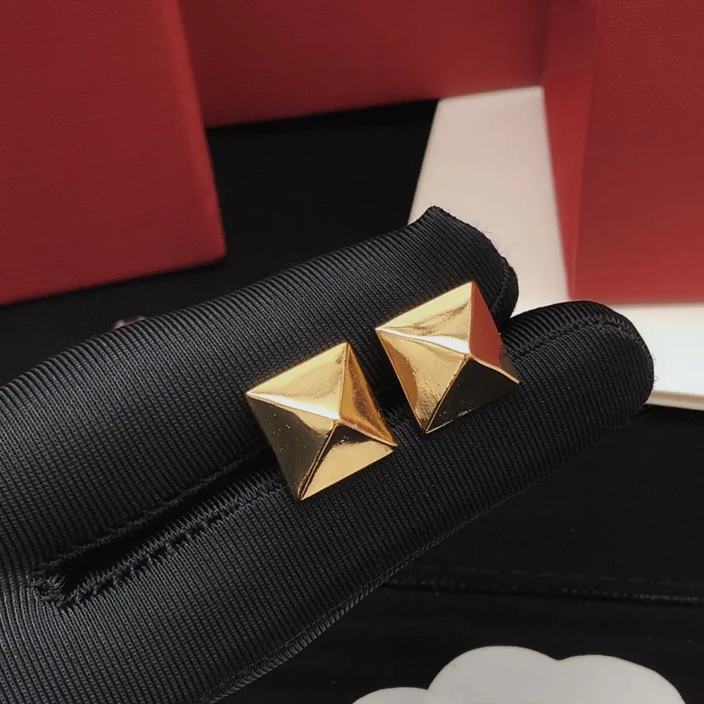 Valentino earrings square triangle