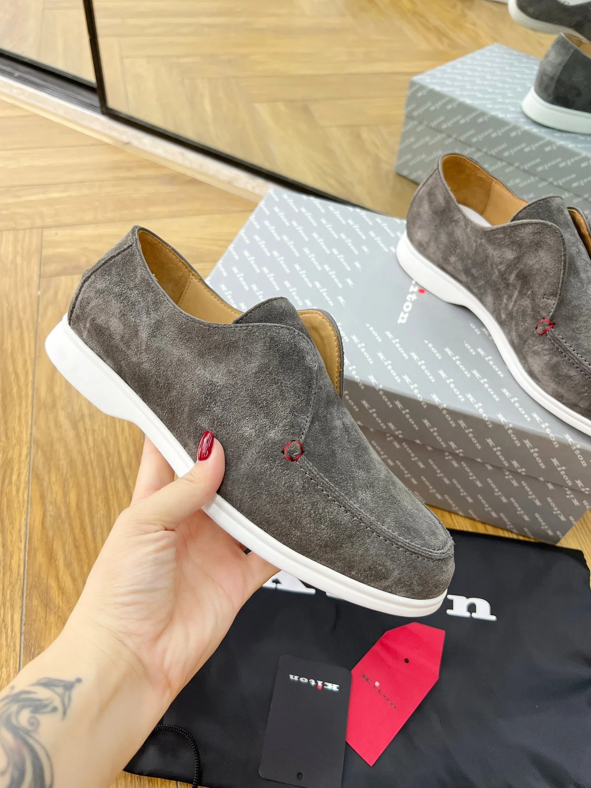 Kiton casual slip-on shoes