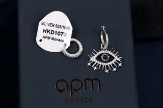 Apm monaco lucky eyes asymmetrical earrings