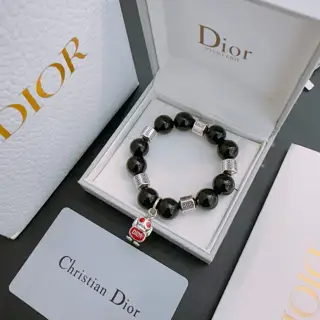 DIOR Multi-element agate Thai silver style bracelet