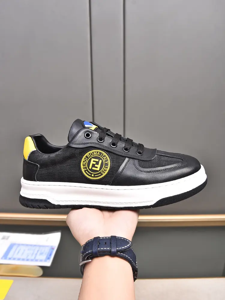 Fendi casual sneakers Little Monster men’s popular new model Imported water-dyed cowhide