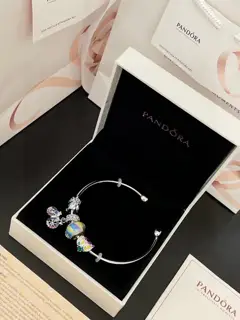 Pandora Pumpkin Bike Bracelet with full packaging