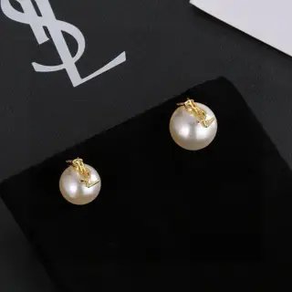 Yves Saint Laurent pearl earrings