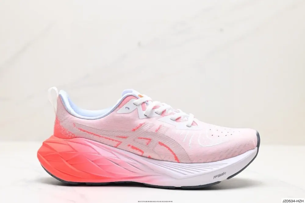 ASICS breathable mesh upper with some synthetic leather material uses the new AHAR+ rubber 1011B693-402