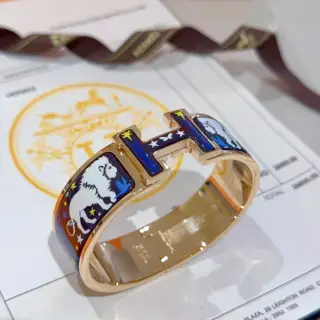 Hermes bracelet Original custom 20mm wide bracelet The enamel craft is a real test of the
