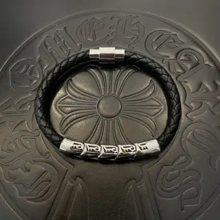 Chrome Hearts leather bracelet