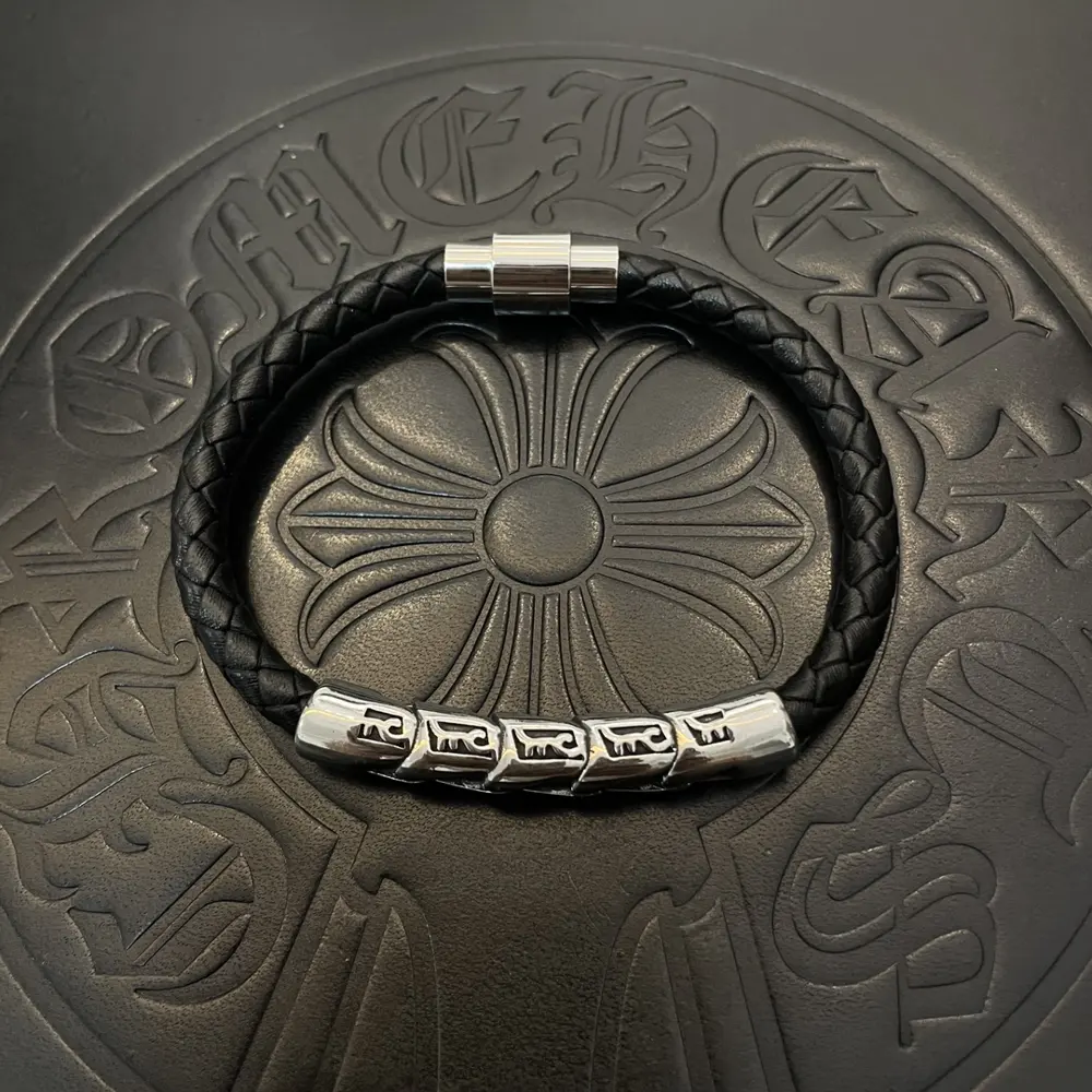 Chrome Hearts leather bracelet