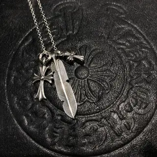 Chrome Hearts Circle Necklace Whistle Cross Classic Pendant