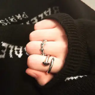 Chrome Hearts small swallowtail ring
