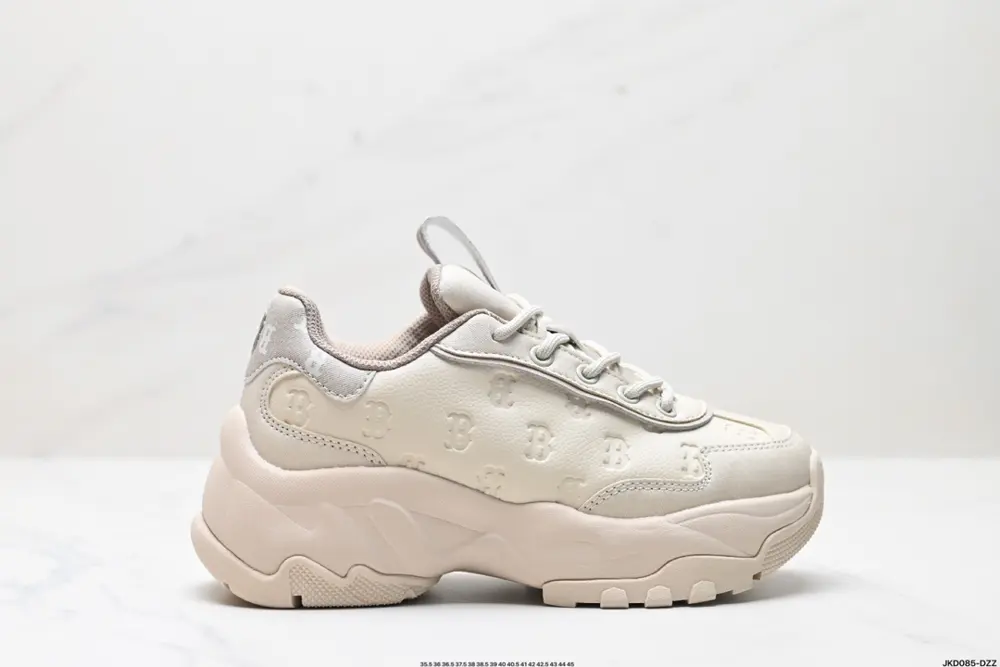 MLB couple style printed old flower fashion retro dad shoes thick-soled senior shoes sports 3ASHBEM4N