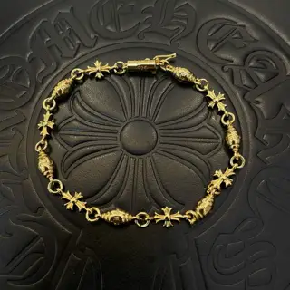 Chrome Hearts Classic Gold Scout Flower Vintage Bracelet