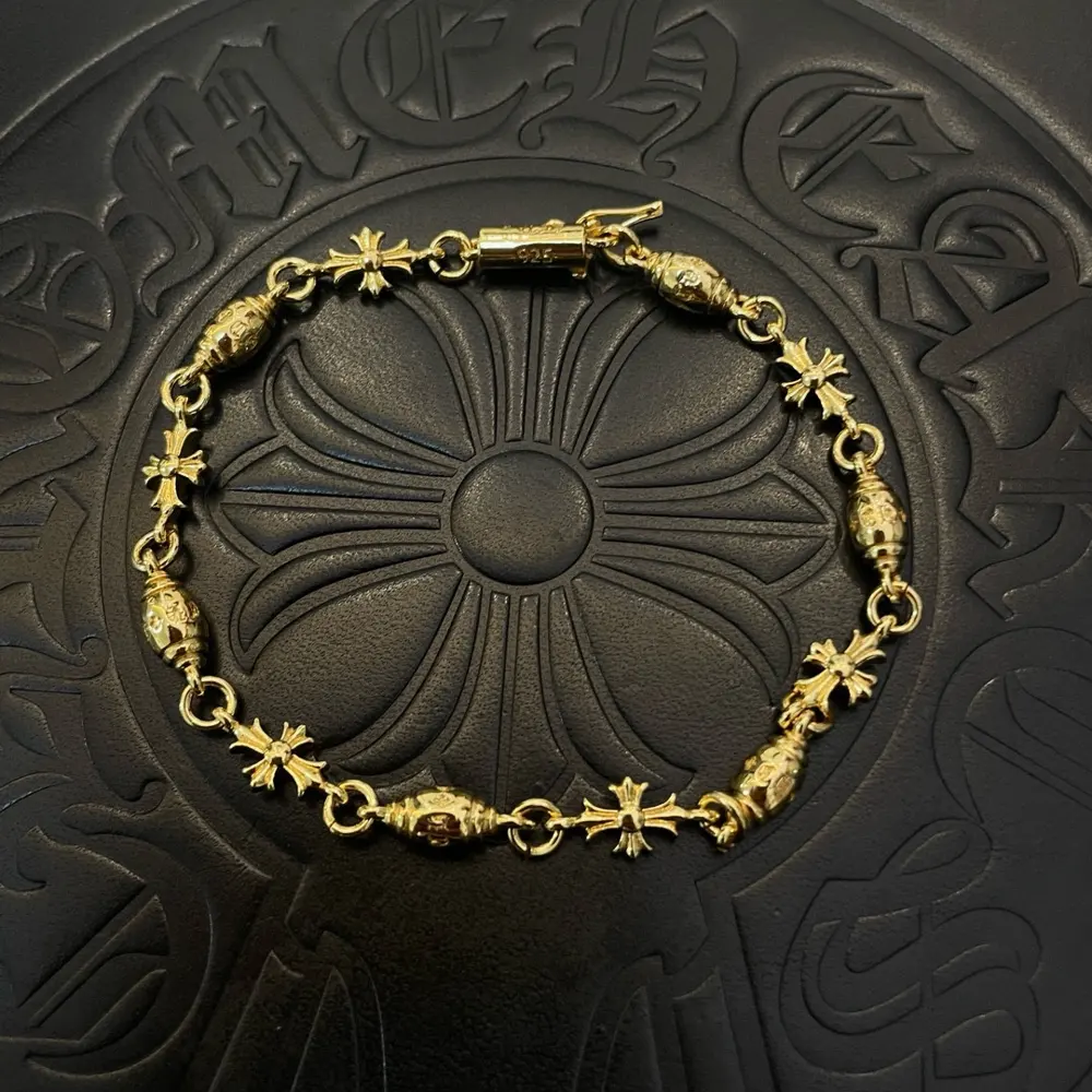 Chrome Hearts Classic Gold Scout Flower Vintage Bracelet