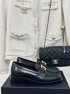 Chanel classic double C loafers