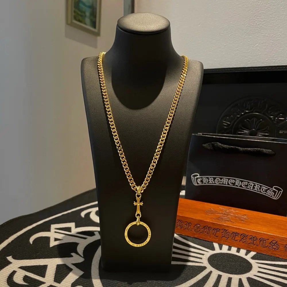 Chrome Hearts classic gold necklace
