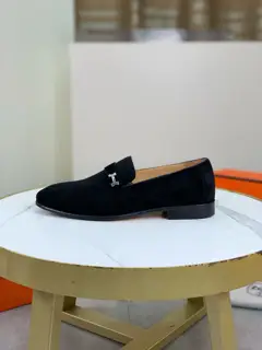 Hermès Men’s Fashion Formal and Casual Leather Shoes Slip-on Style