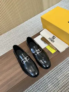 Fendi men’s business casual leather shoes