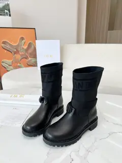 Dior autumn and winter boots retro work boots slip-on