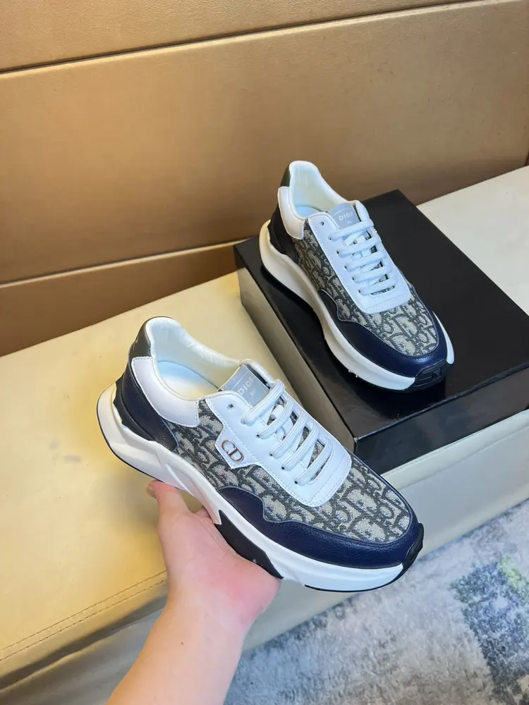 Dior modern style sports shoes. A must-have casual shoe for trendy men Original brand