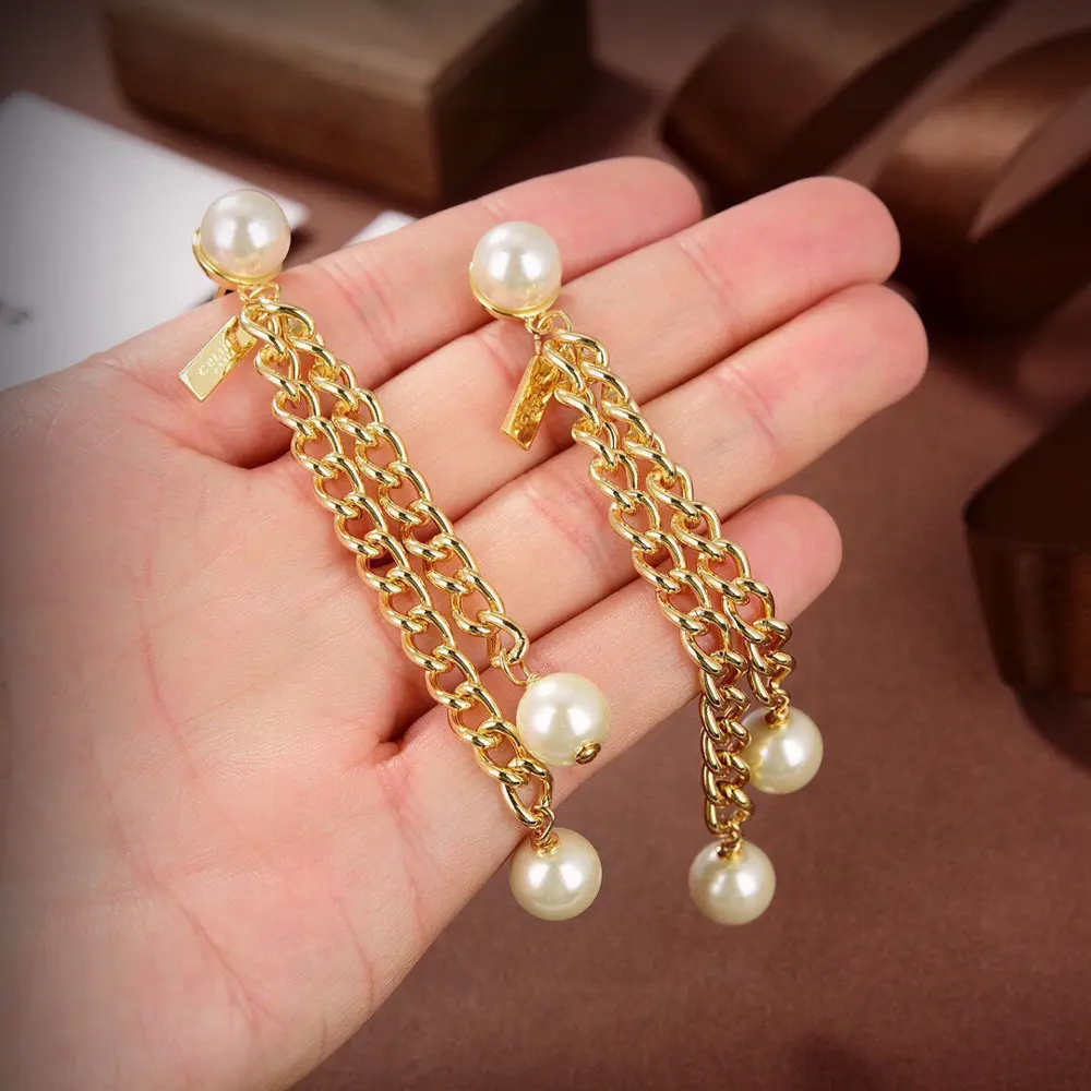 Celine pearl earrings