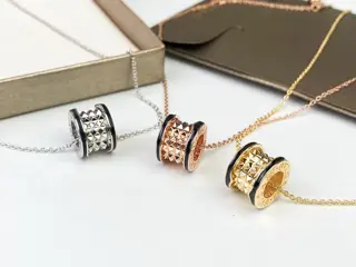 Bvlgari B.zero 1 rock series rivet + ceramic necklace