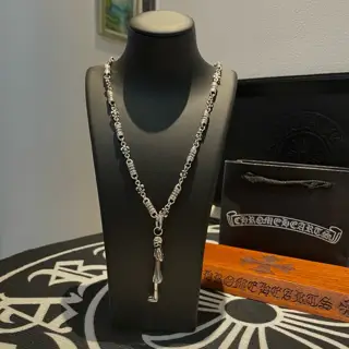 Chrome Hearts Scout Flower Necklace Girls Skull Pendant
