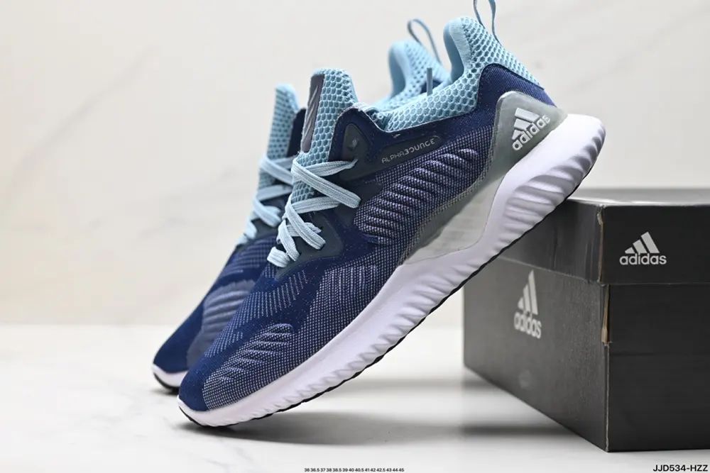Adidas Alphabounce Alpha High Elastic Continental Shark Gill Pattern Outsole Casual Sports DB0205