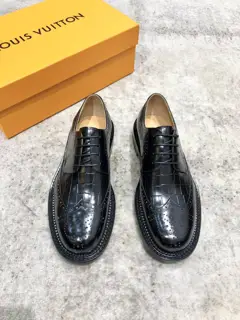 Louis Vuitton calfskin leather Oxford shoes