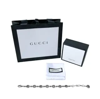 Gucci vintage carved double G bracelet