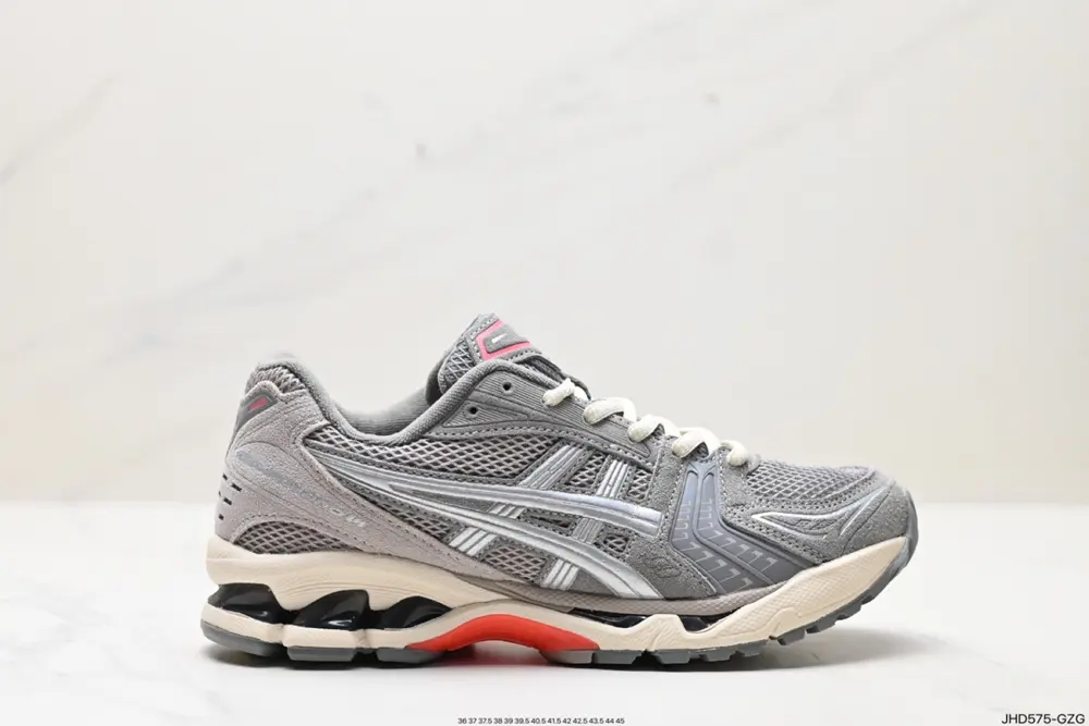 ASICS breathable mesh upper with some synthetic leather material uses the new AHAR+ rubber 1201A161-200