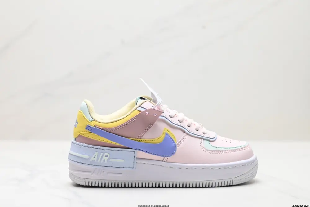 Nike WMNS Air Force 1 Shadow new girly deconstructionist design Macaron Air Force One CI0919-118