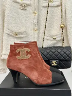 Chanel Double C high-heeled ankle boots