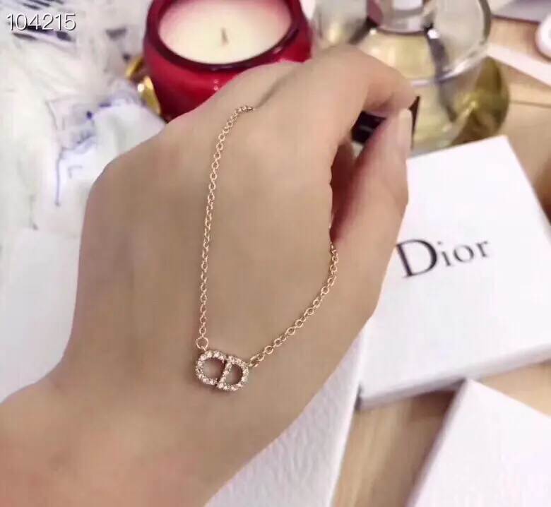 Dior Ciair D Lune Classic Hot Sale Set CD Series Necklace Earrings High-end Customized High